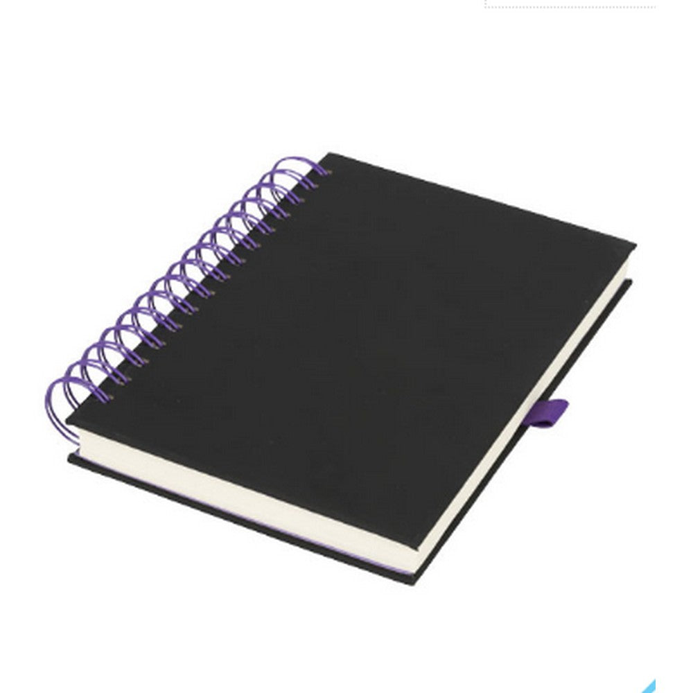 Bullet Wiro journal (Solid Black/Purple) (One Size)