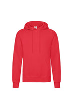 Load image into Gallery viewer, Fruit of the Loom Adults Unisex Classic Hooded Sweatshirt (Red)