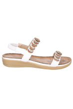 Load image into Gallery viewer, Womens/Ladies Java Sandal - White