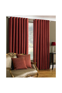 Riva Home Devere Ringtop Curtains (Burgundy) (66 x 72 inch)