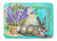 Load image into Gallery viewer, 19 in x 27 in Springtime Easter Rabbit Machine Washable Memory Foam Mat