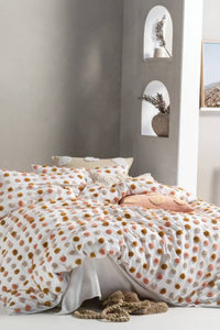 Linen House Haze Housewife Pillowcase Pair (Pink/Sand) (20 x 30in) (UK - 50 x 75cm)