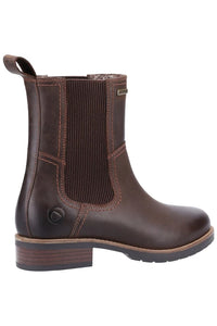 Womens/Ladies Somerford Leather Chelsea Boots - Brown
