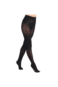 Womens/Ladies Opaque Pantyhose - Black