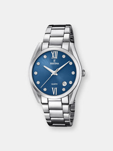 Festina Women's Boyfriend F16790-CF24 Blue Stainless-Steel Quartz Dress Watch