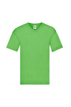 Load image into Gallery viewer, Fruit Of The Loom Mens Original V Neck T-Shirt (Lime)