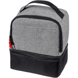 Dual Cube Lunch Cooler Bag (Solid Black/Graphite) (One Size)