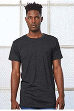 Load image into Gallery viewer, Bella + Canvas Mens Long Body Urban T-Shirt (Dark Gray Heather)