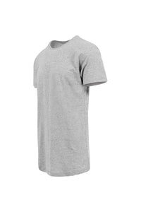 Mens Shaped Long Short Sleeve T-Shirt - Heather Gray