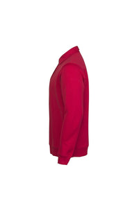 Unisex Adult Homerun Long-Sleeved Polo Shirt (Red)