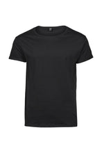 Load image into Gallery viewer, Tee Jays Mens Roll-Up T-Shirt (Black)