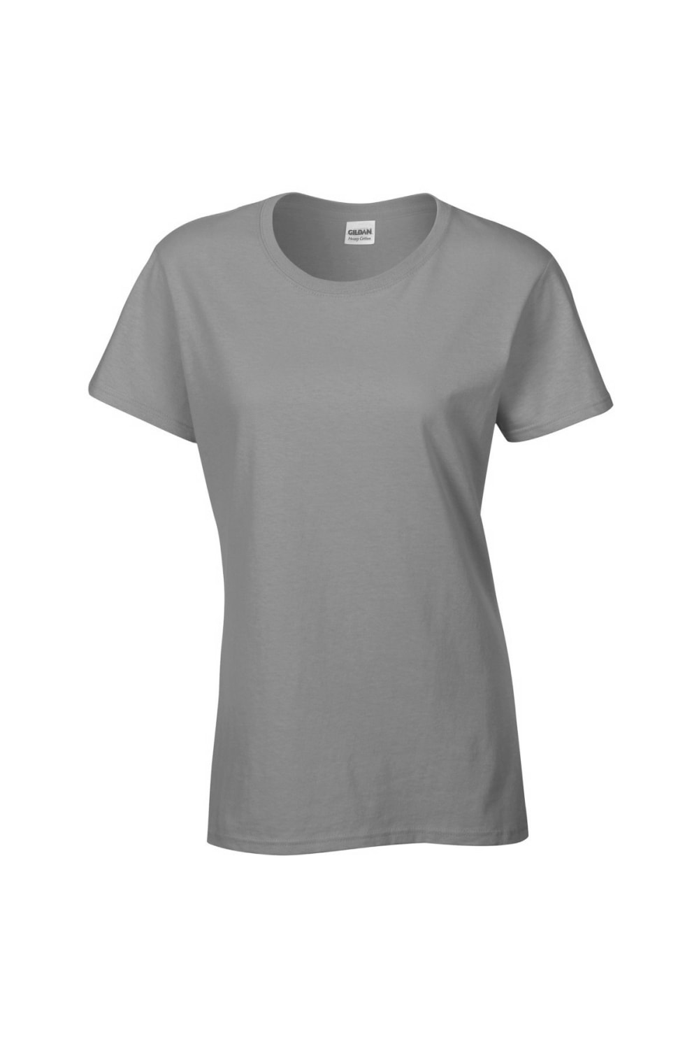 Ladies/Womens Heavy Cotton Missy Fit Short Sleeve T-Shirt - Graphite Heather
