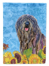 Load image into Gallery viewer, 11 x 15 1/2 in. Polyester Bergamasco Sheepdog in Summer Flowers Garden Flag 2-Sided 2-Ply