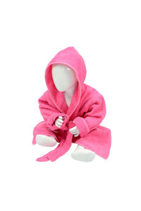 A&R Towels Baby/Toddler Babiezz Hooded Bathrobe (Pink) (12/24 Months)