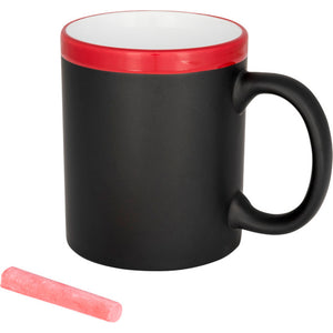Bullet Chalk Write Mug (Red) (One Size)