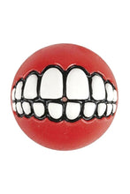 Load image into Gallery viewer, Rogz Grinz Dog Ball (Red) (6.4cm)