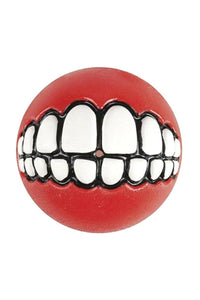 Rogz Grinz Dog Ball (Red) (6.4cm)