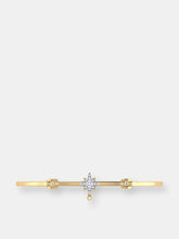 Load image into Gallery viewer, Supernova Bezel Drop Diamond Bangle In 14K Yellow Gold Vermeil On Sterling Silver