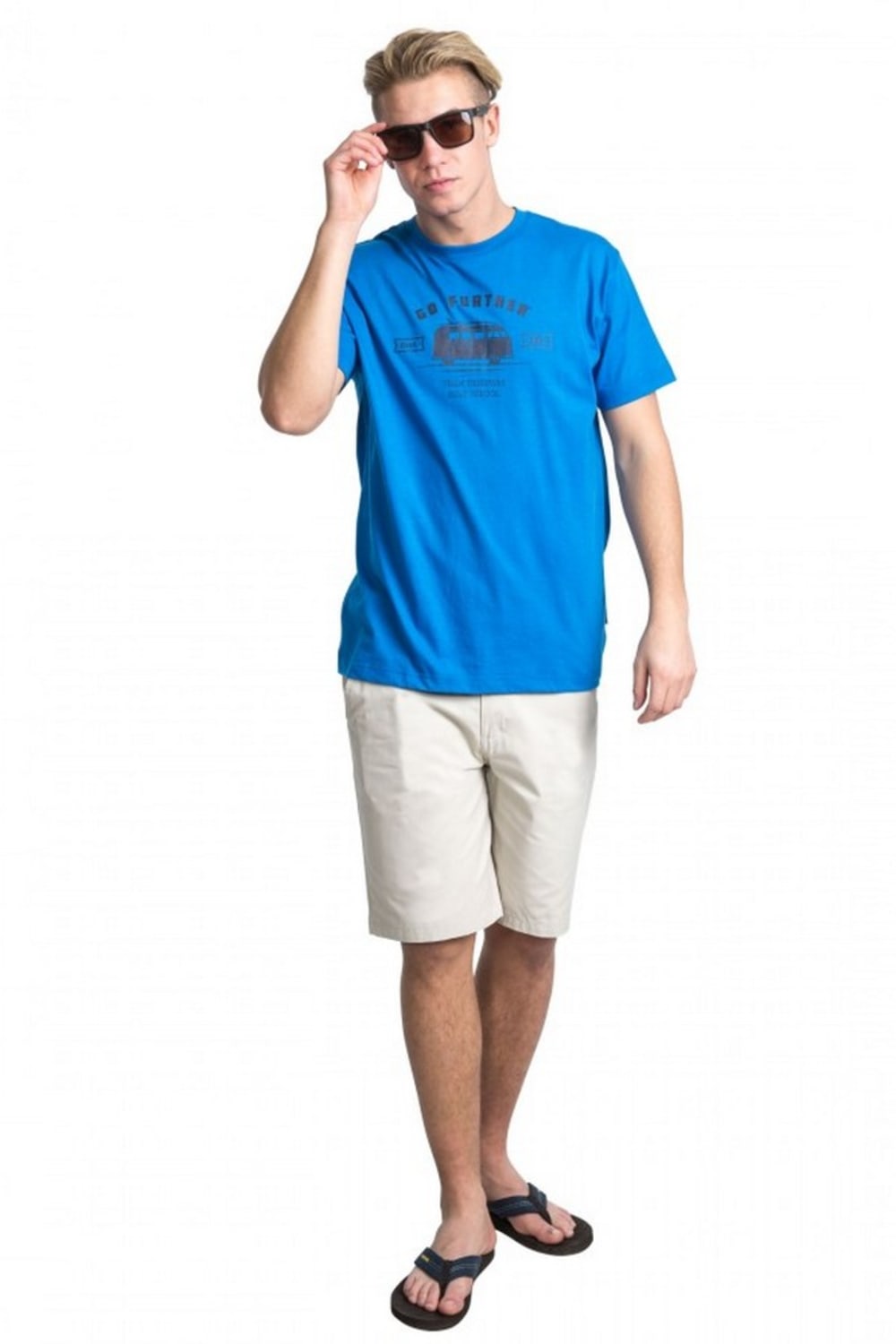 Mens Space Short Sleeve T-Shirt - Bright Blue