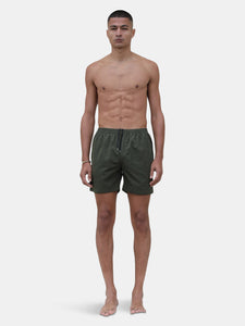 Military Green Classic Swim Shorts