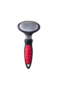 Interpet Mikki Slicker Hard Brush (Black/Red) (Small)