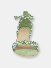 Load image into Gallery viewer, Candance Green Block Heel Sandal