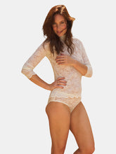 Load image into Gallery viewer, Bella Panties in Ecru Mesh Lace