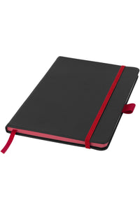 Bullet Color Edge A5 Notebook (Pack of 2) (Solid Black/Red) (8.3 x 5.6 x 0.4 inches)