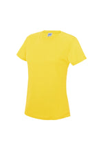 Load image into Gallery viewer, Just Cool Womens/Ladies Sports Plain T-Shirt (Sun Yellow)