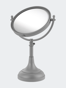 Height Adjustable 8 Inch Vanity Top Make-Up Mirror 2X Magnification