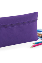 Load image into Gallery viewer, Quadra Classic Zip Up Pencil Case (Purple) (One Size)