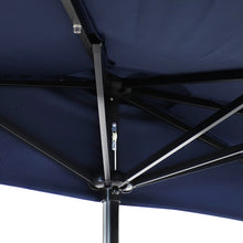 Load image into Gallery viewer, 9 Ft Solar Outdoor Half Patio Umbrella With LED Lights