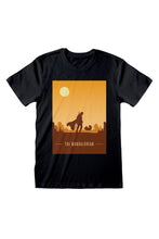 Load image into Gallery viewer, Star Wars: The Mandalorian Womens/Ladies Retro Style Poster Boyfriend T-Shirt