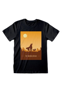 Star Wars: The Mandalorian Womens/Ladies Retro Style Poster Boyfriend T-Shirt