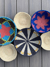 Load image into Gallery viewer, Moon’s Assorted Set of 8 African Baskets 7.5&quot;-12&quot; Wall Baskets Set