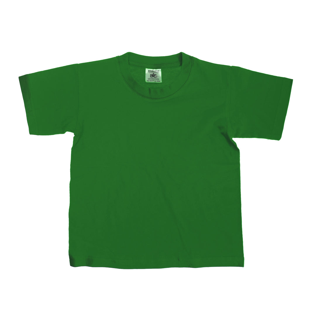 B&C Big Boys Kids/Childrens Exact 150 Short Sleeved T-Shirt (Bottle Green)