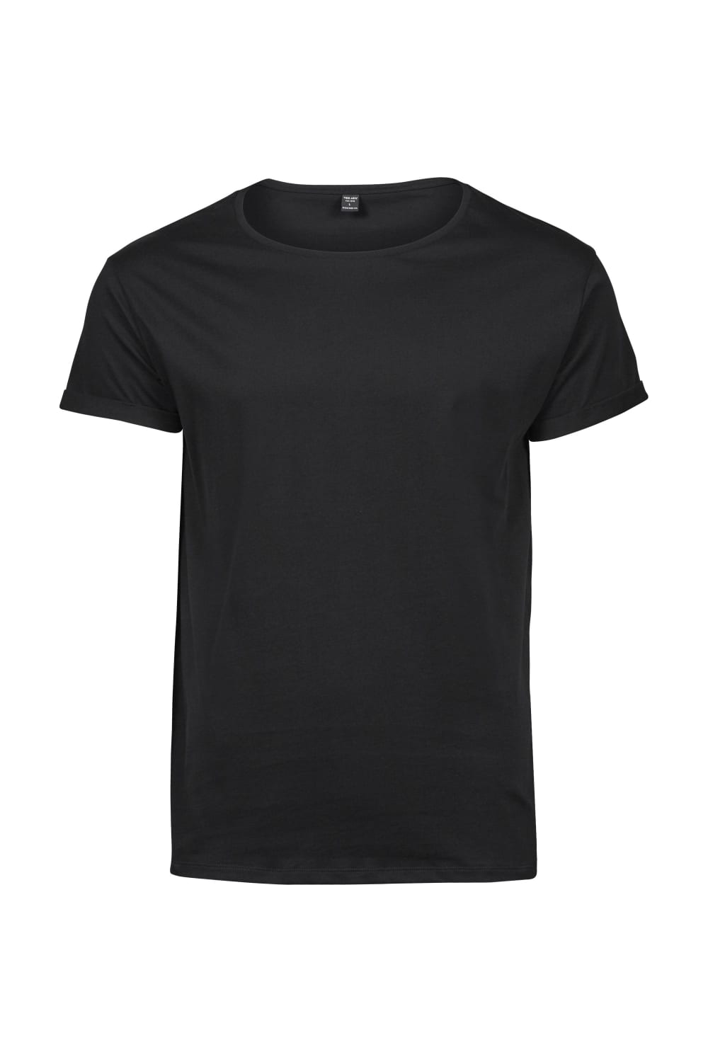 Tee Jays Mens Roll-Up T-Shirt (Black)