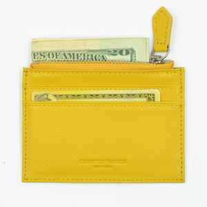 Zipper Leather Cardholder