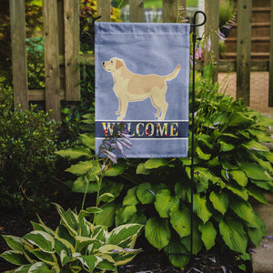 11 x 15 1/2 in. Polyester Labrador Retriever Welcome Garden Flag 2-Sided 2-Ply