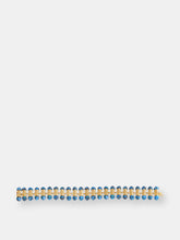 Load image into Gallery viewer, Twisted Rays Turquoise Bracelet In 14K Yellow Gold Plated Sterling Silver