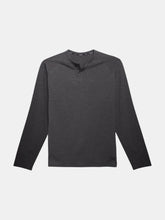 Load image into Gallery viewer, Go-To Long Sleeve Henley | Men&#39;s Heather Charcoal