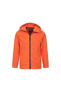 Childrens/Kids Snowdonia Microfleece Full Zip Hoodie - Orange