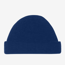 Load image into Gallery viewer, Sailor Blue Swaddle Beanie Set