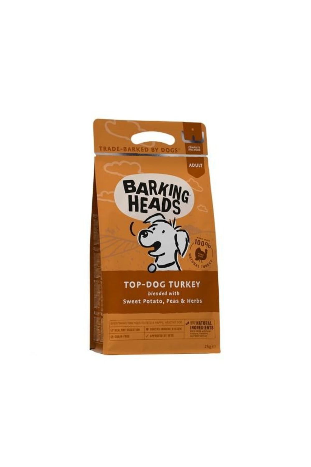 Barking Heads Top Dog Turkey Complete Dry Dog Food (May Vary) (4.4lb)