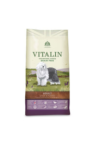 Vitalin Natural Adult Grain Free Dry Dog Food (Duck & Potato) (4.4lbs)