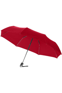 Bullet 21.5in Alex 3-Section Auto Open And Close Umbrella (Pack of 2) (Red) (One Size)