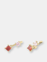 Load image into Gallery viewer, Rachelle Red and Pink Earrings