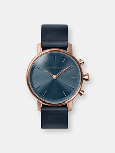 Kronaby Carat S0669-1 Blue Leather Automatic Self Wind Smart Watch
