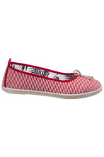 Load image into Gallery viewer, Womens/Ladies Sabroso Ballerina Espadrille  - Red
