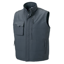 Load image into Gallery viewer, Russell Mens Workwear Gilet Jacket (Convoy Grey)